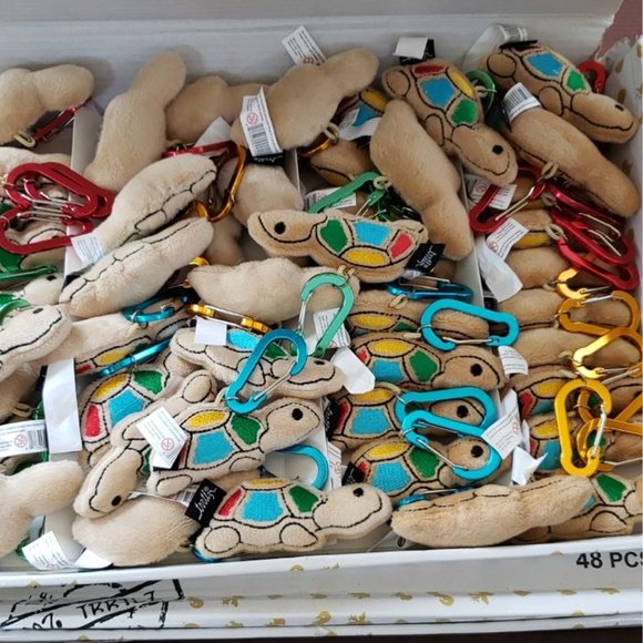 Mini Turtle soft Stuffed Plush Keychains Use for Keys and Bags - Picture 3 of 5